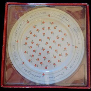 Hallmark Appreciation Giving Plate Serving Plate Cherries 12 in NEW